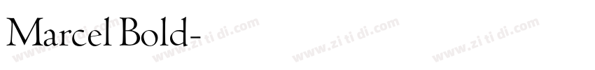 Marcel Bold字体转换